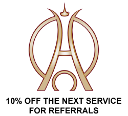  10% off the next service for referrals